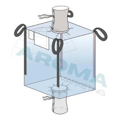 Big Bag 90x90x185 Incarcare TUB si Descarcare TUB