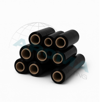 Folie Stretch 2kg Negru (3 Buc/SET) Folie Stretch 2kg Negru (3 Buc/SET)